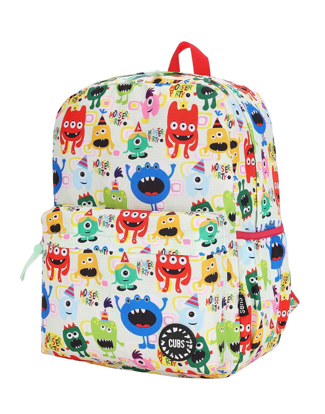 Cubs Monster Party 2 Junior Student Backpack - Ourkids - Cubs