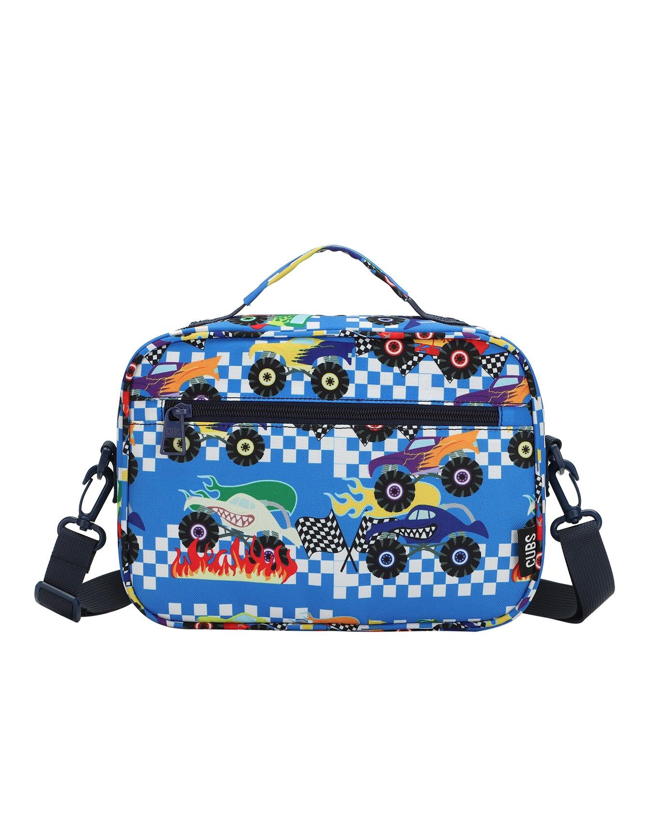 Cubs Monster Truck In Flames Cross Body Lunch Bag - Ourkids - Cubs