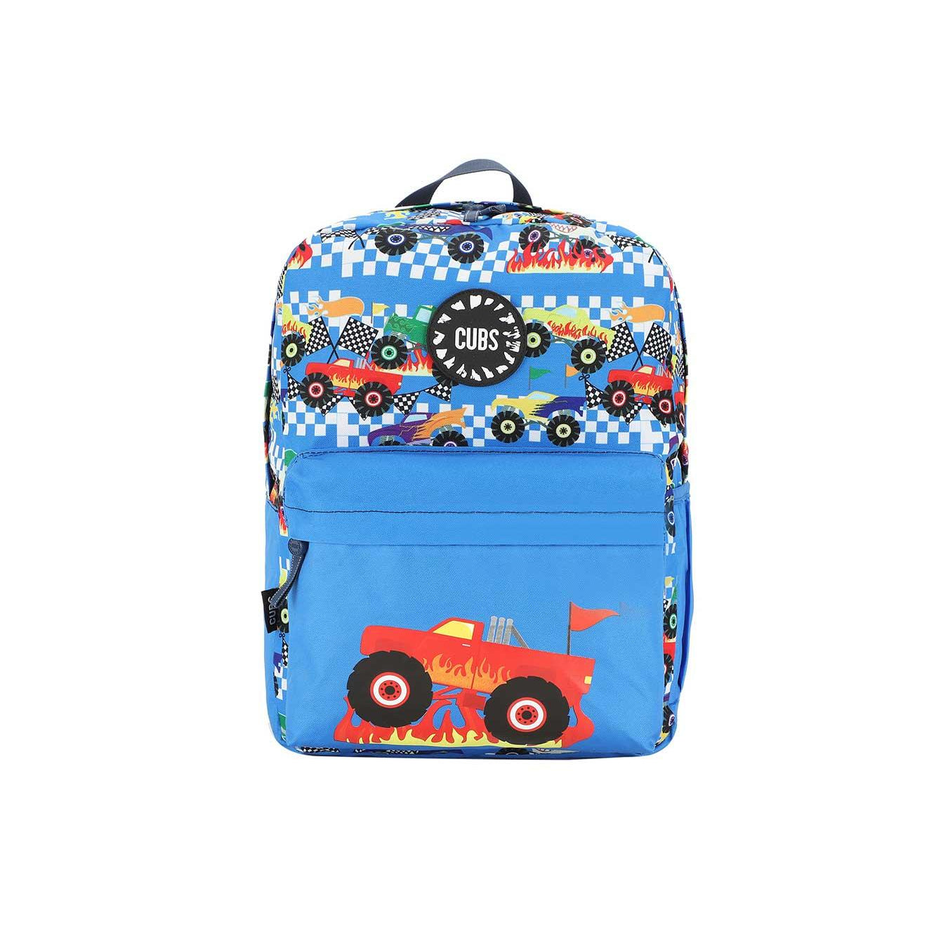 Cubs Monster Truck In Flames Junior Student Backpack - Ourkids - Cubs