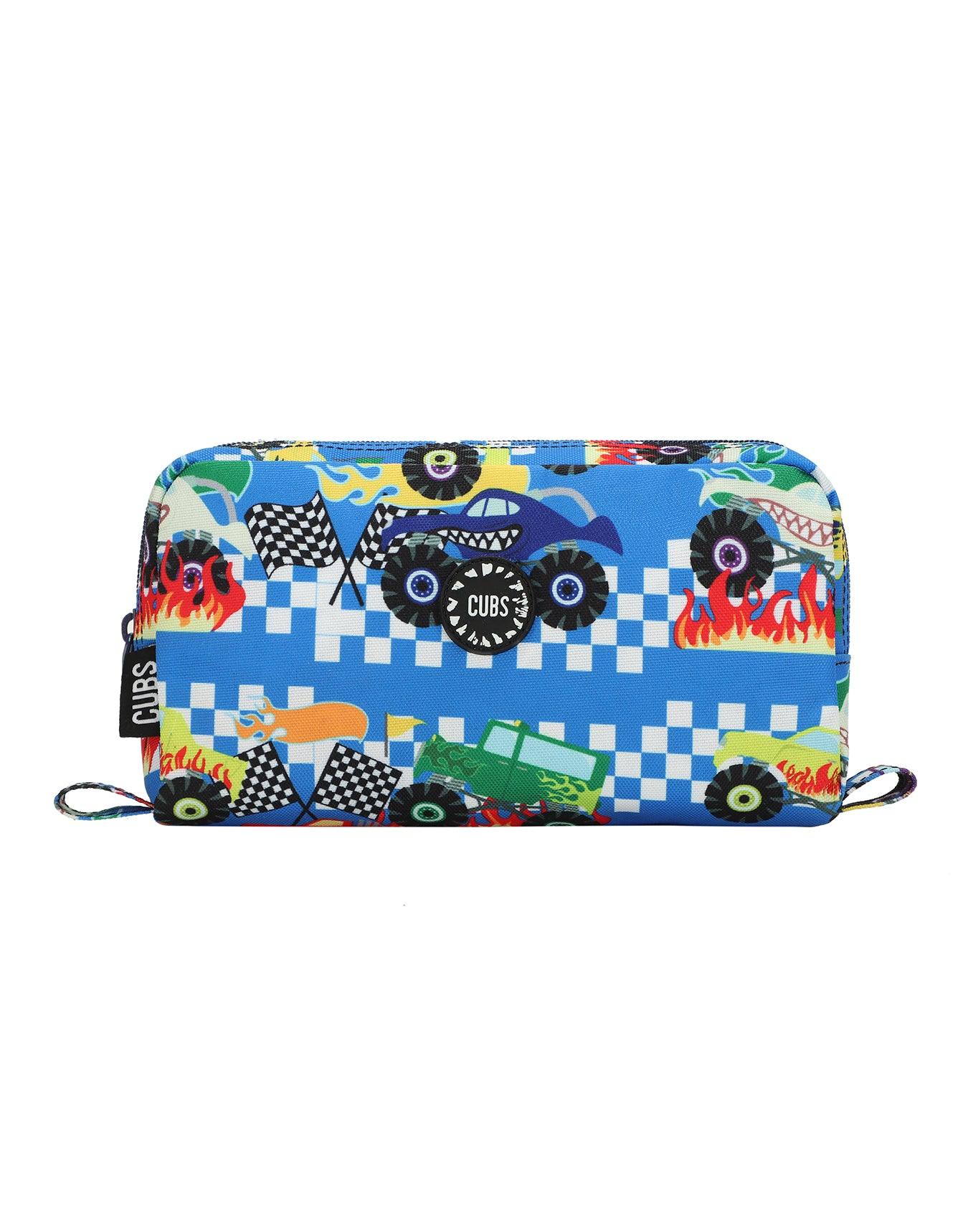 Cubs Monster Truck In Flames Pencil Case - Ourkids - Cubs