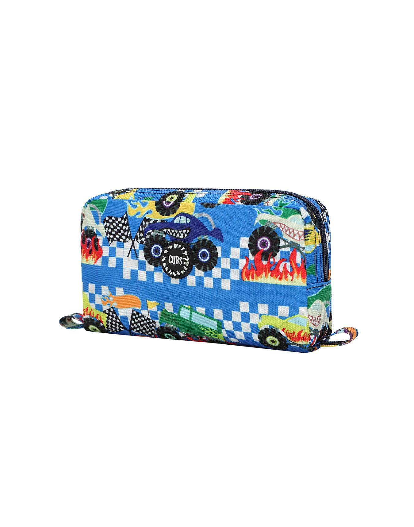 Cubs Monster Truck In Flames Pencil Case - Ourkids - Cubs