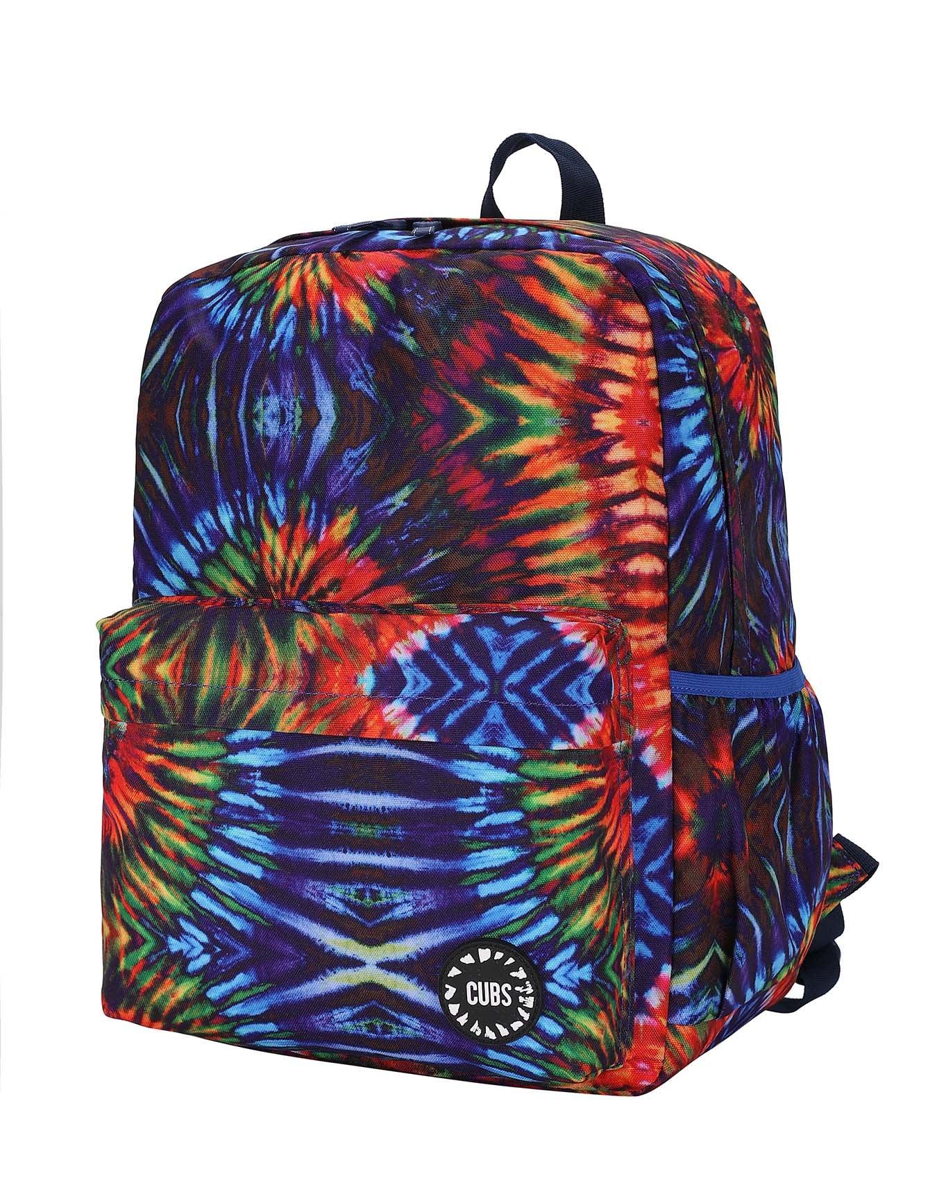 Cubs Navy/Red Tie Dye Junior Student Backpack - Ourkids - Cubs