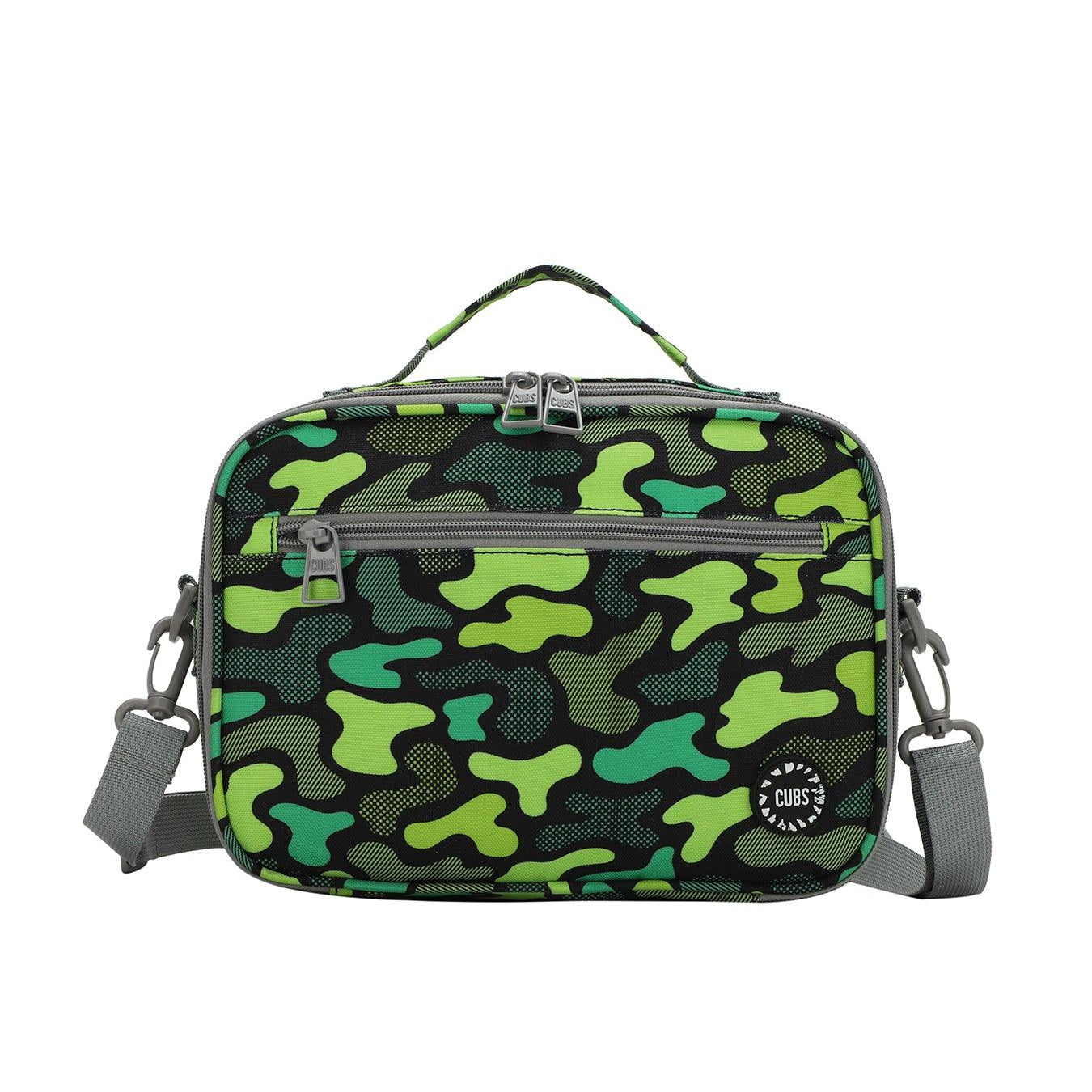 Cubs Neon Green Camo Cross Body Lunch Bag - Ourkids - Cubs