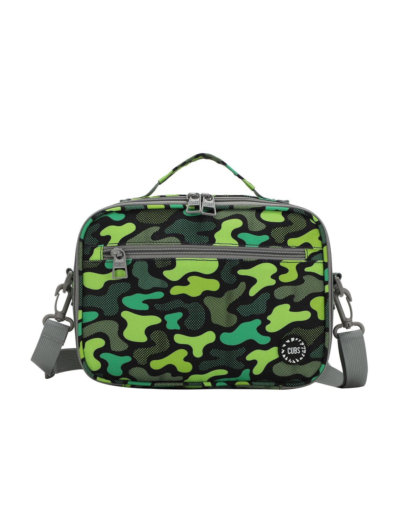 Cubs Neon Green Camo Cross Body Lunch Bag - Ourkids - Cubs