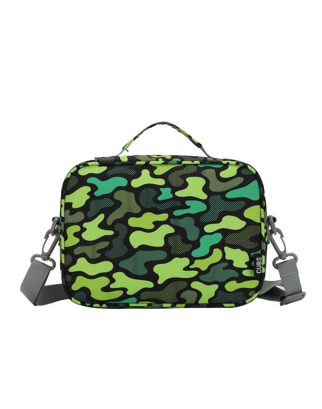 Cubs Neon Green Camo Cross Body Lunch Bag - Ourkids - Cubs