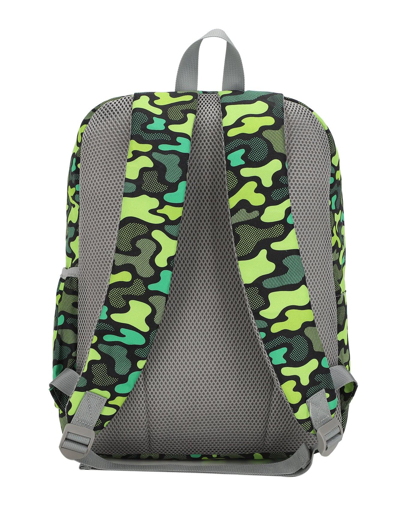 Cubs Neon Green Camo Junior Student Backpack - Ourkids - Cubs