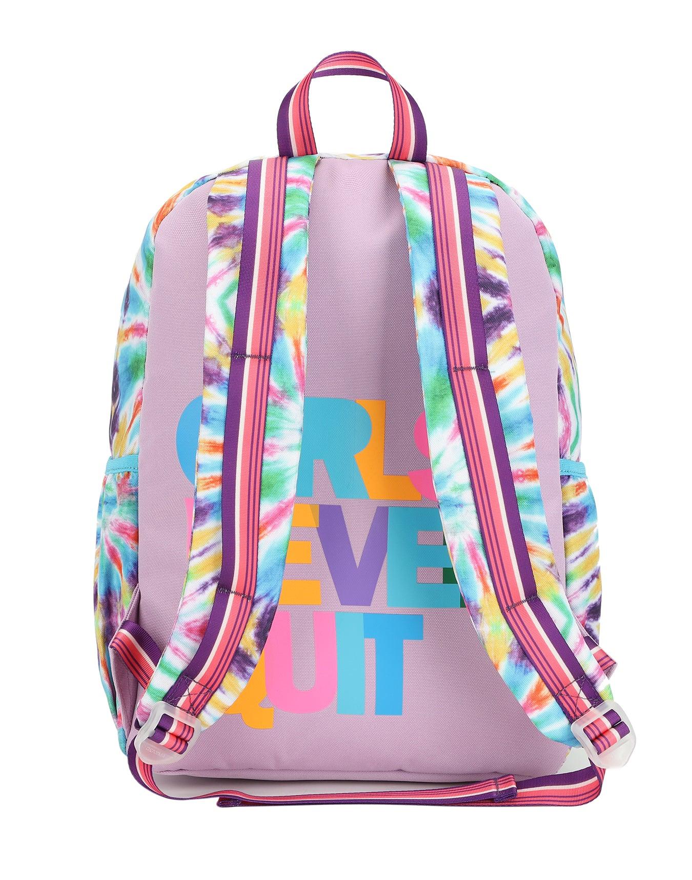 Cubs Pink And Purple Tie Dye High School Backpack - Ourkids - Cubs