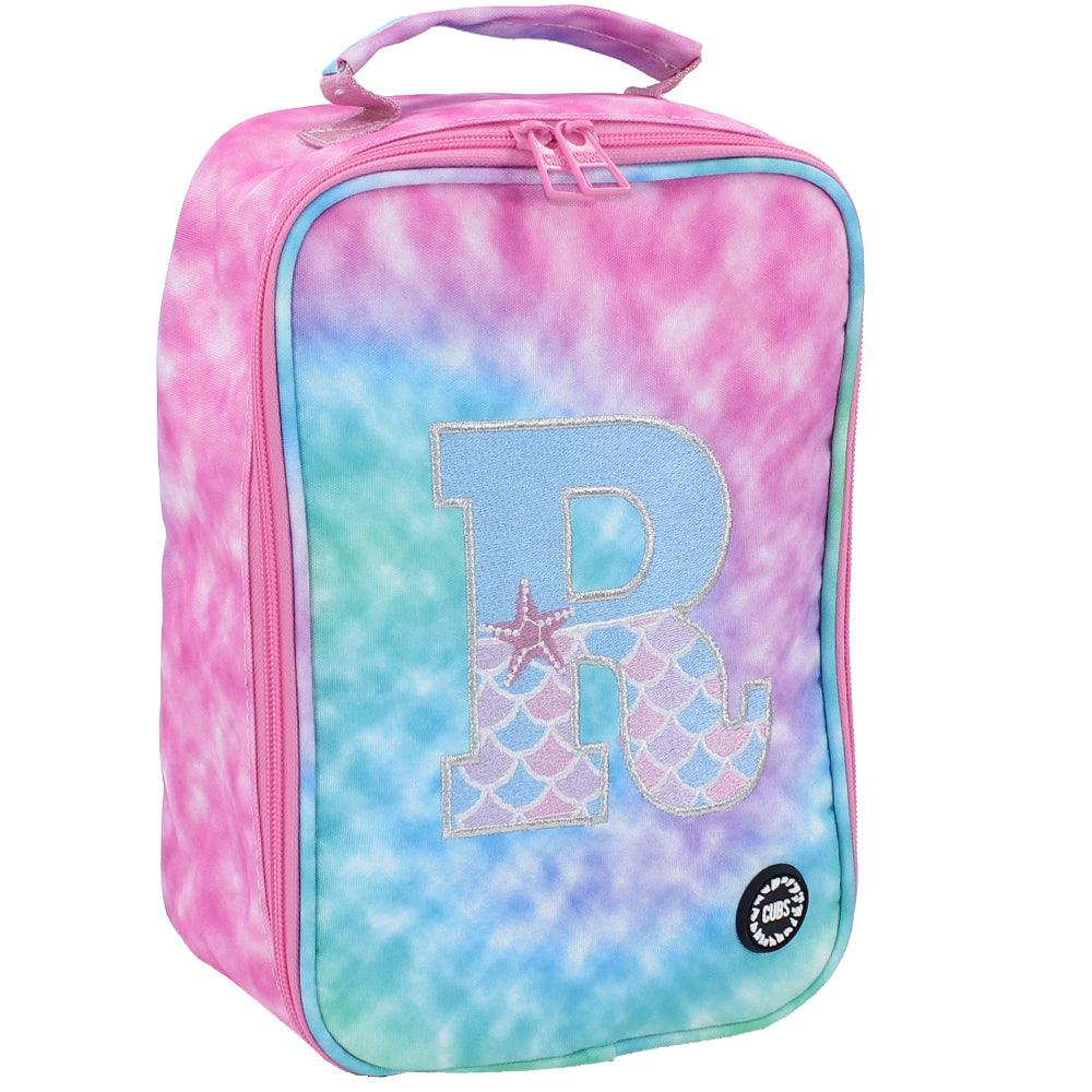 CUBS PINK TIE DYE WITH LETTER R BIG AND BASIC LUNCH BAG - Ourkids - Cubs