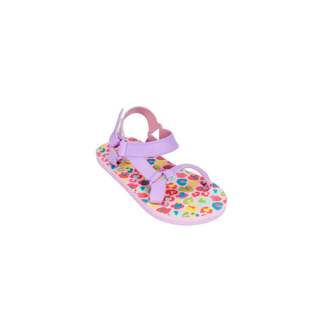 Cubs Purple Leopard Girls Sling Sandal - Ourkids - Cubs