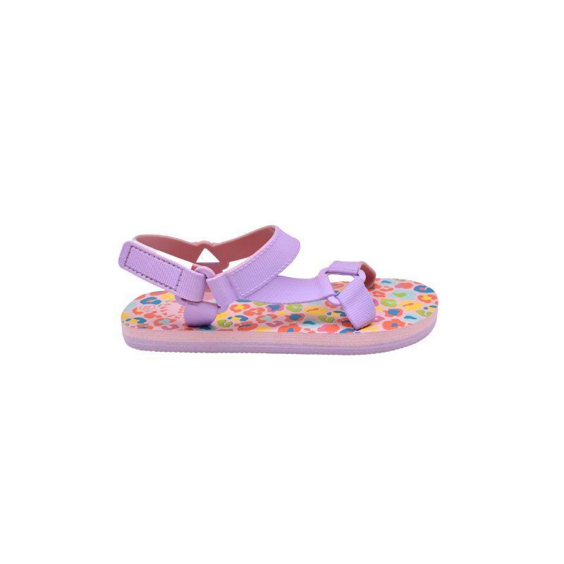 Cubs Purple Leopard Girls Sling Sandal - Ourkids - Cubs