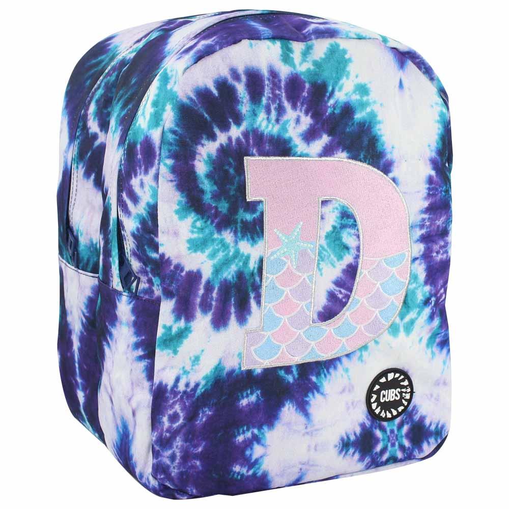 CUBS PURPLE TIE DYE WITH LETTER D BIG AND BASIC BACKPACK - Ourkids - Cubs