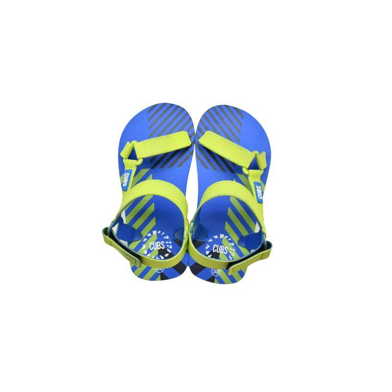 Cubs Royal Blue-Neon Green Boys Sporty Sling Sandal - Ourkids - Cubs