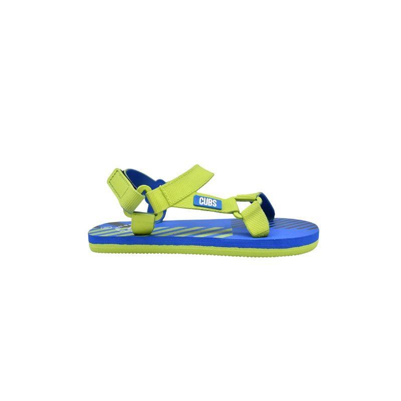 Cubs Royal Blue-Neon Green Boys Sporty Sling Sandal - Ourkids - Cubs