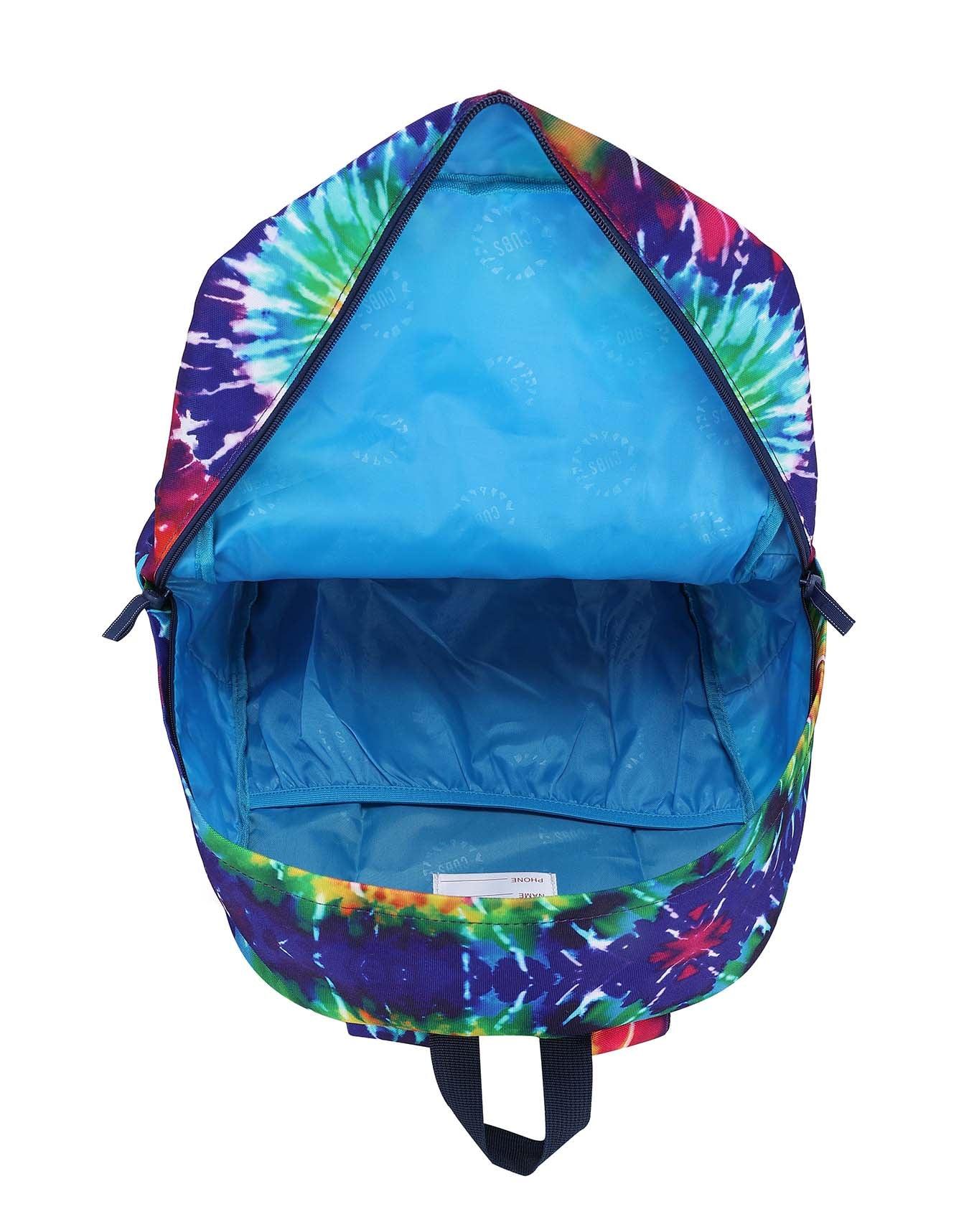 Cubs Royal Blue Tie Dye Junior Student Backpack - Ourkids - Cubs