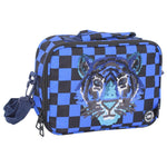 CUBS SEQUIN TIGER BLUE CHECKS LUNCH BAG - Ourkids - Cubs