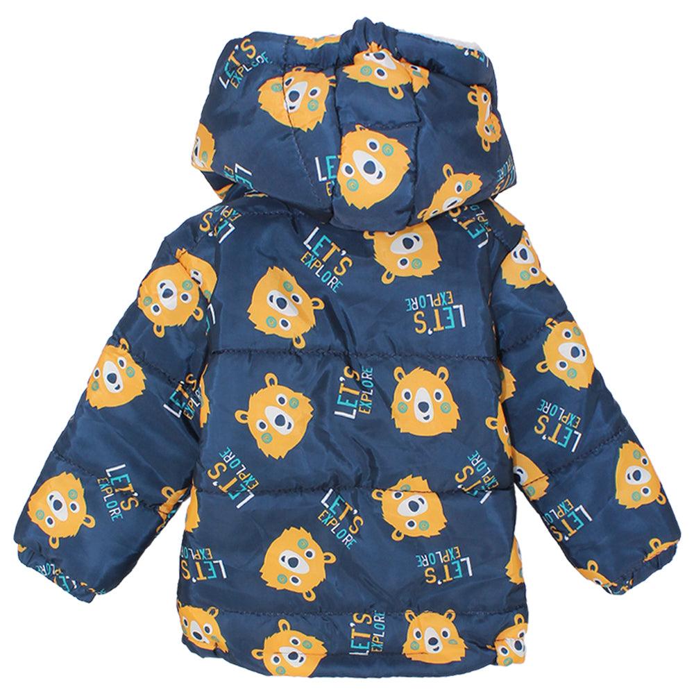 Curious Bear Long-Sleeved Waterproof Hooded Jacket - Ourkids - Ourkids