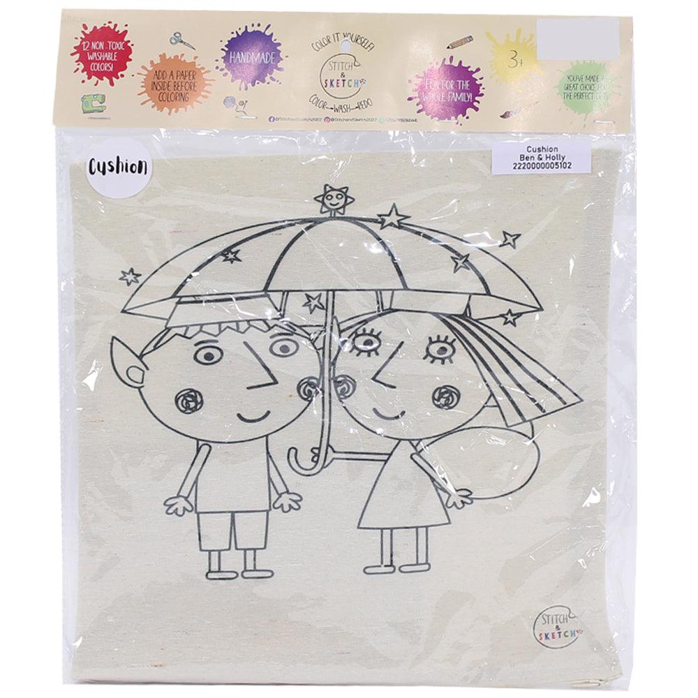 Cushion - Ben & Holly - Ourkids - Stitch and Sketch