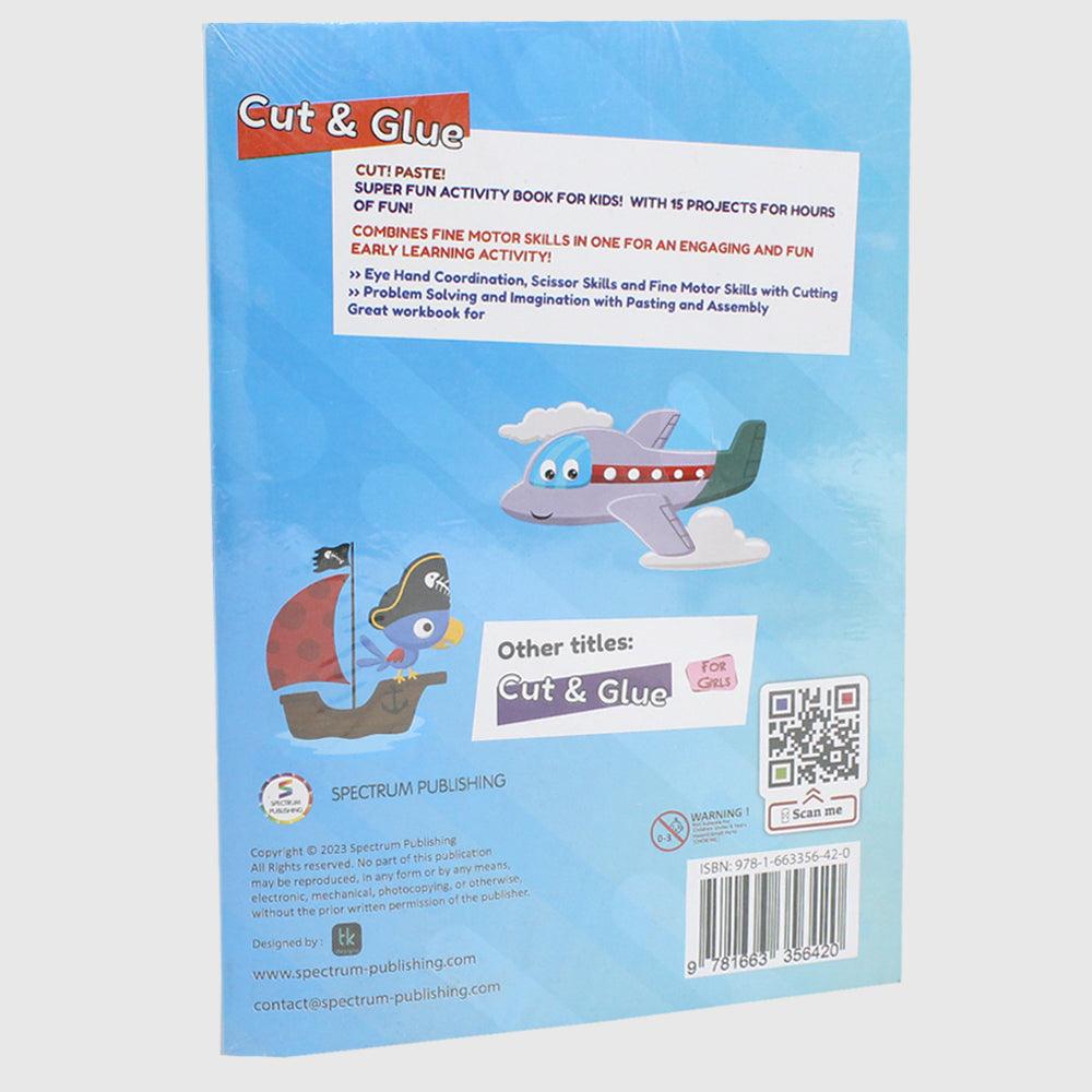 Cut & Glue Activity Book For Boys - Ourkids - Spectrum Publishing