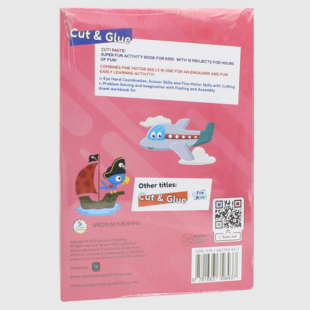 Cut & Glue Activity Book For Girls - Ourkids - Spectrum Publishing