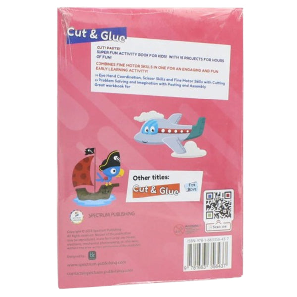 Cut & Glue Activity Book For Girls
