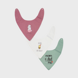 Cute Baby's Bib (Pack Of 3) - Ourkids - Cherries