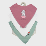 Cute Baby's Bib (Pack Of 3) - Ourkids - Cherries