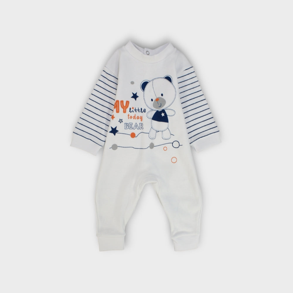 Cute Bear Long-Sleeved Footless Onesie - Ourkids - Papillion