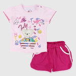 Cute Bear Short-Sleeved Pajama - Ourkids - JOKY