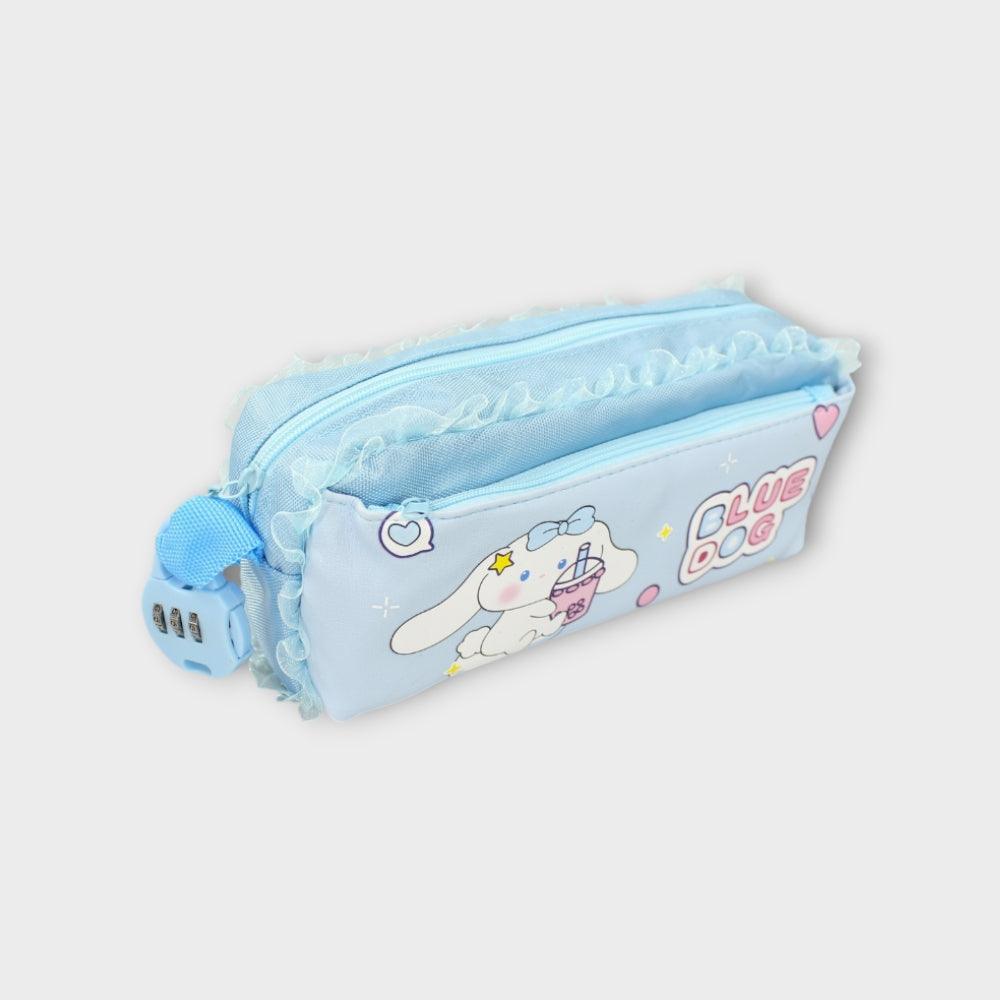 Cute Dog Baby Blue Pencil Case - Ourkids - TWK