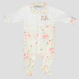 Cute Floral Long-Sleeved Baby Footie - Ourkids - Berceau