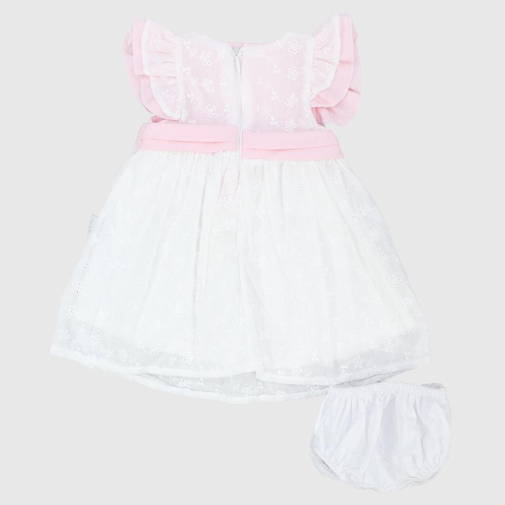 Cute Flower Ruffled Shoulders Dress - Ourkids - Bumber