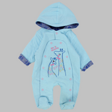 Cute Giraffes Long-Sleeved Hooded Baby Footie - Ourkids - Al Sayad