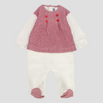 Cute Girly Long-Sleeved Baby Footie - Ourkids - Pompelo