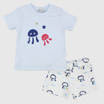 Cute Jellyfish Short-Sleeved Pajama - Ourkids - Bumber