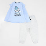 Cute Kitten Long-Sleeved Fleeced Pajama - Ourkids - Ourkids