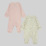 Cute Long-Sleeved Baby Footie (Pack Of 2) - Ourkids - Al Sayad