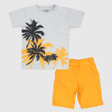 Cute Palms Short-Sleeved Pajama - Ourkids - Papillion