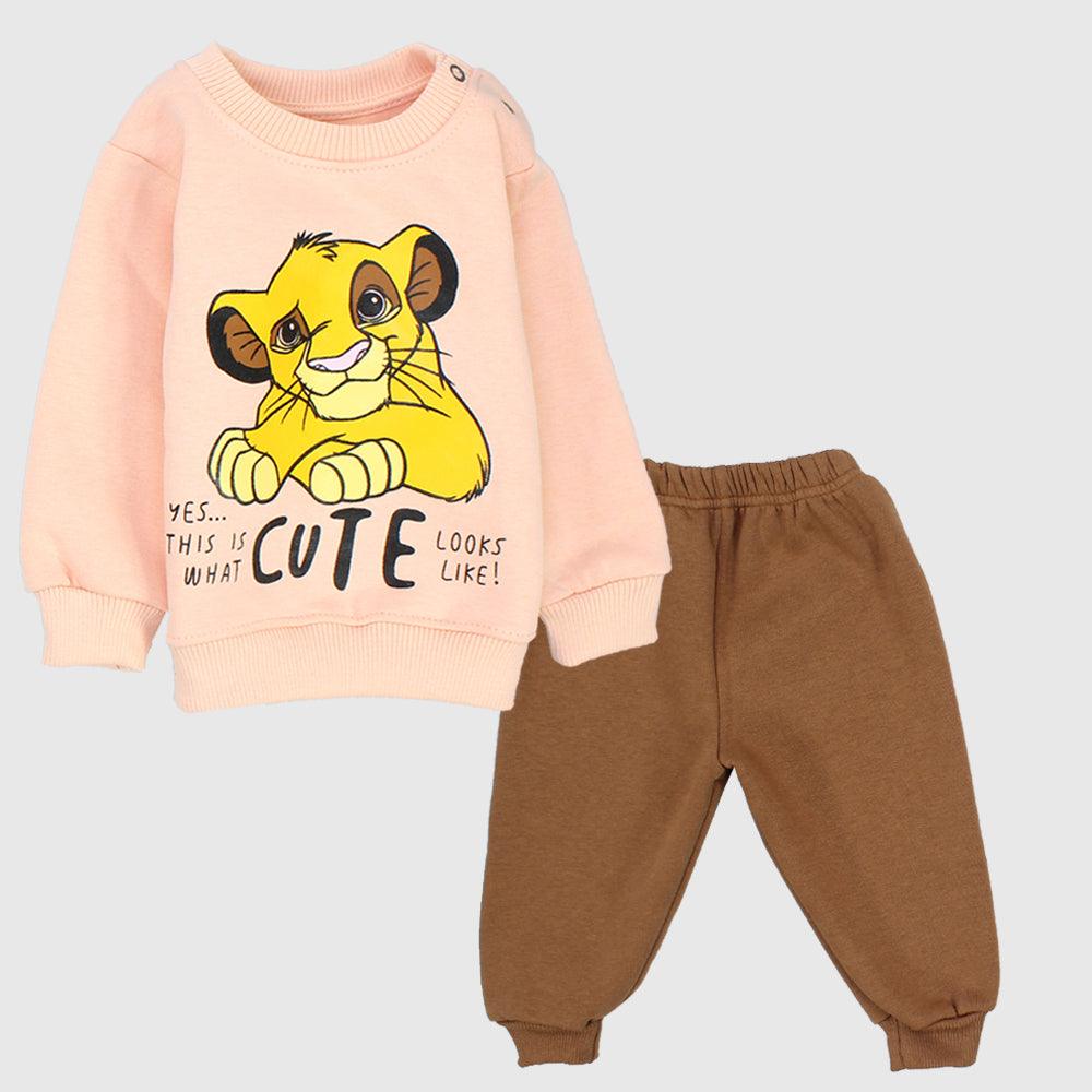 Cute Simba Long-Sleeved Fleeced Pajama - Ourkids - JOKY