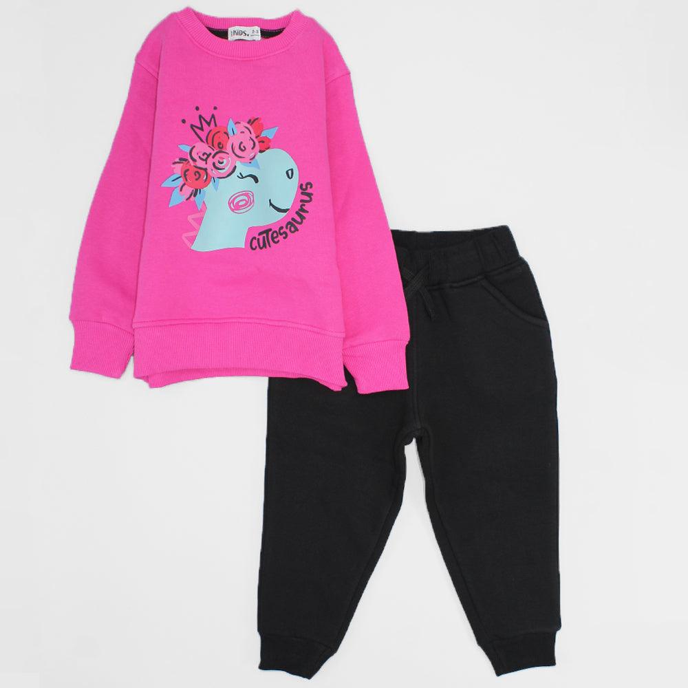 Cutesaurus Long-Sleeved Fleeced Pajama - Ourkids - Ourkids