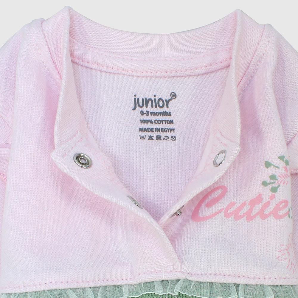 Cutie Ruffled Shoulders Baby Footie - Ourkids - Junior