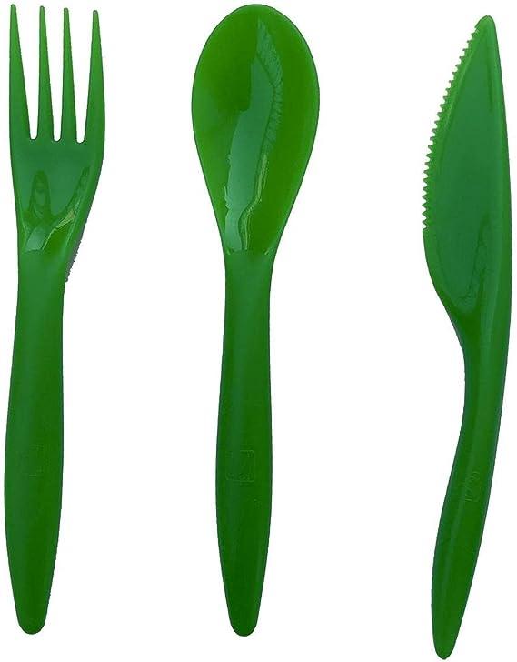 Cutlery Set - Green (Set Of 9 Pieces) - Ourkids - M Design