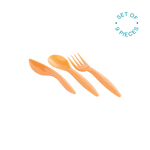 Cutlery Set - Orange (Set Of 9 Pieces) - Ourkids - M Design