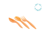 Cutlery Set - Orange (Set Of 9 Pieces) - Ourkids - M Design