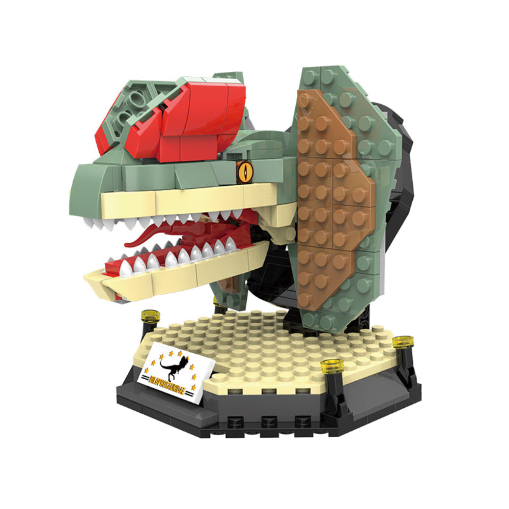 Jurassic Dinosaur Dilophosaurus Building Blocks - 288 Pcs