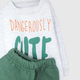 Dangerously Cute Long-Sleeved Fleeced Pajama - Ourkids - JOKY