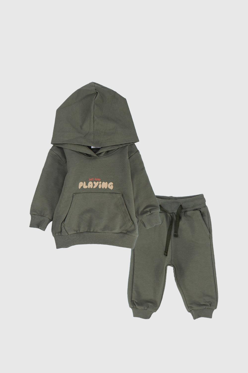 Dark Green Playmore 2-Piece Outfit Set - Ourkids - Playmore