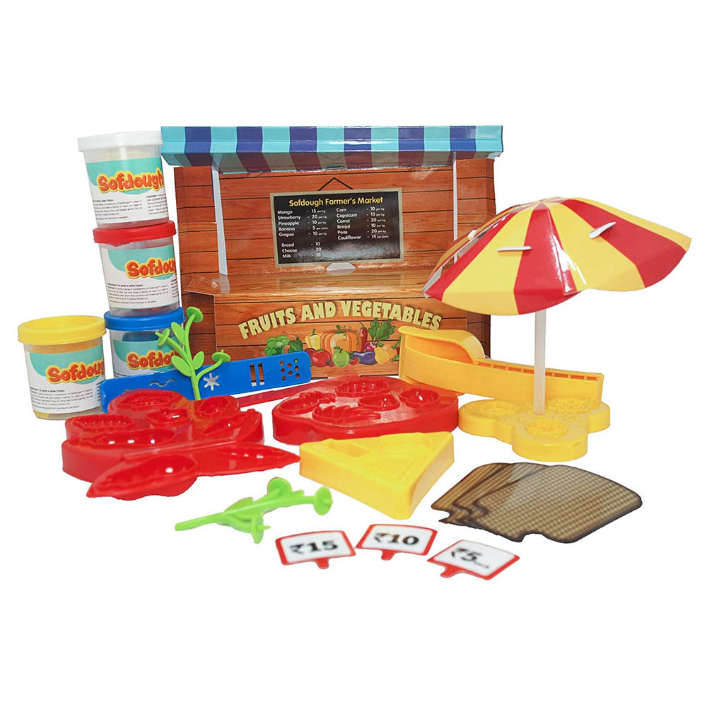 Funskool Sofdough Market Place – 4 Containers (50 Gram)