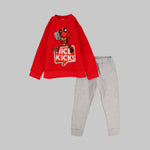 Deadpool Long-Sleeved Fleeced Pajama - Ourkids - Papillion