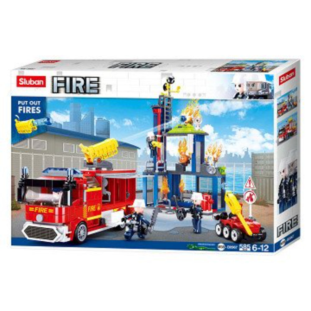 Sluban Fire Brigade Training Center Building Blocks Set - 585 Pcs