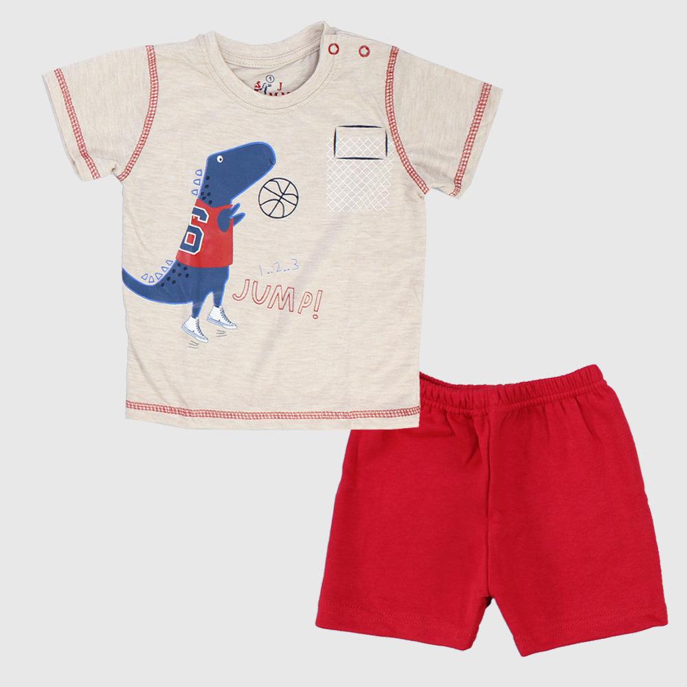 Dino Baller Short-Sleeved Pajama - Ourkids - JOKY